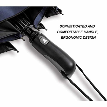 NBVCX Lebensdekoration Automatischer Regenschirm Geschäftsregen Dualuse Großer Kreativer Regenschirm Super Großer Doppel-Sonnenschirm Faltschirm - 2