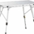 Nestling® Tragbarer Klappbarer Klapptisch, Aluminiumtisch Zum Klappen für Camping Oder Garten Outdoor-Campingküche - Höhenverstellbar (Zweiteilige Tragetasche) (Silber) - 1