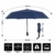 Newdora Regenschirm Taschenschirm Windproof sturmfest Auf-Zu Automatik 210T Nylon Umbrella wasserabweisend klein leicht kompakt 10 Ribs Reise Golfschirm mit Trockenbeutel(Dunkelblau) - 3