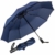 Newdora Regenschirm Taschenschirm Windproof sturmfest Auf-Zu Automatik 210T Nylon Umbrella wasserabweisend klein leicht kompakt 10 Ribs Reise Golfschirm mit Trockenbeutel(Dunkelblau) - 1
