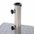 Nexos Sonnenschirmständer 25kg polierter Granit Edelstahl eckig 45 x 45 cm Schirmständer mit Griffmulden und Reduzierringen für Schirme bis 3m Durchmesser geeignet - 2
