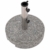 Nexos Sonnenschirmständer Grau rund 25 kg standfest poliertes Granit Edelstahlrohr mit Reduzierhülsen poliert 38x38 cm - 5