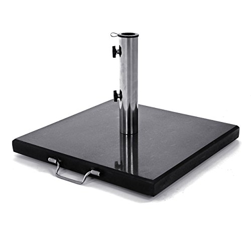 Nexos ZGZ35808 Sonnenschirmständer Granit MattSchwarz eckig mit Griff