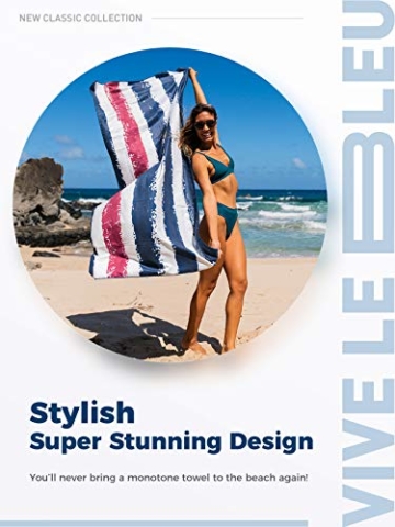 OCOOPA Mikrofaser Strandtuch, schnell trocknend, groß 180x86 cm, extra groß 210x145 cm, super saugfähig, Sandfreie Strand- und Schwimmhandtücher für Männer und Frauen - 5
