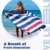 OCOOPA Mikrofaser Strandtuch, schnell trocknend, groß 180x86 cm, extra groß 210x145 cm, super saugfähig, Sandfreie Strand- und Schwimmhandtücher für Männer und Frauen - 9