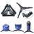 Odoland Camping Geschirr Set 9-teiliges Outdoor Kochgeschirr Aluminium Camping Töpfe Becher Faltbare Besteck Mini Campingkocher für Outdoor Picknick Wandern - 7