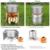 Ohuhu Campingkocher, Camping Holzofen, tragbarer Faltbarer Rucksackkocher mit Aufbewahrungstasche für Wanderungen im Freien Picknick-BBQ - 3