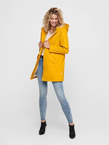 ONLY Female Regenjacke Langer MGolden Yellow - 6