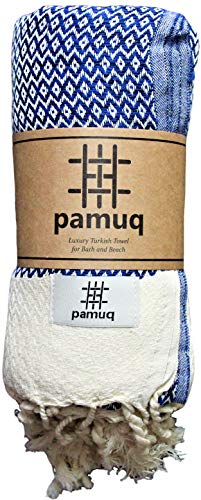 pamuq® Strandtuch XXL Saunatuch Badetuch Hamamtuch Groß Baumwolle Oeko-TEX® Duschtuch Pestemal Handtuch Fouta Pareo Yoga Decke Sporttuch Sarong Herren Damen - 9