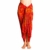 PANASIAM Sarong für Damen & Herren I 100% Handarbeit aus Indonesien - jedes Tuch ein Unikat I hochwertiger blickdichter Wickelrock I Batik m. deutschen Textilfarben I Strandtuch Fireflame Orangetone - 2