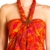 PANASIAM Sarong für Damen & Herren I 100% Handarbeit aus Indonesien - jedes Tuch ein Unikat I hochwertiger blickdichter Wickelrock I Batik m. deutschen Textilfarben I Strandtuch Fireflame Orangetone - 3