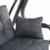 PATIO Auflagen Set Bora für Hollywoodschaukel Polsterauflage Sitzkissen Rückenkissen Seitenkissen Gesteppt D002-06PB 170 cm (dunkel grau) - 3