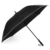 Regenschirm 62 Zoll Größe XXL Schirm Leicht Fiberglas Golfschirm mit Reflexstreifen Automatik Öffnen Stockschirme Windfeste und Sturmsicher Partnerschirm (Schwarz) - 1