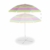 Relaxdays Strandschirm gestreift, höhenverstellbarer Sonnenschirm, Gartenschirm mit 50+ UV-Schutz, HD 210 x 170 cm, bunt - 8