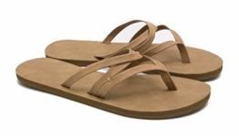 Rip Curl CARA Damen Zehentrenner Kunstleder,Frauen,pflegeleicht,Sandale,Flipflops,Riemen,elegatn,leicht,TAN,42 - 1