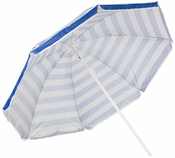 Royal Gardineer Strandschirm: 2-teiliger Sonnenschirm mit Sonnenschutz UV30+ und Tasche, Ø 160 cm (Sonnenschirm Strand) - 2