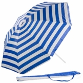 Royal Gardineer Strandschirm: 2-teiliger Sonnenschirm mit Sonnenschutz UV30+ und Tasche, Ø 160 cm (Sonnenschirm Strand) - 1