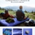 Sable Isomatte Camping Handpresse aufblasbare Luftmatratze Kleines Packmaß und Leichte 14cm Dick Schnell Selbstaufblasend mit Integrierte Luftpumpe und Tragetasche für Outdoor Backpacking Wandern - 3