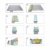 Sekey 200 x 200cm Picknickdecke wasserdicht, Camping Decke Picknickdecke mit tragbarem Griff, Waschbare Picknickdecke für Outdoor - 3