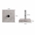 Sekey Granit Sonnenschirmständer mit Edelstahlrohr, Hochwertiger Sockel, für Schirmstöcke bis 22-38 mm, Balkonschirmständer 25KG Quadratisch Grau - 3