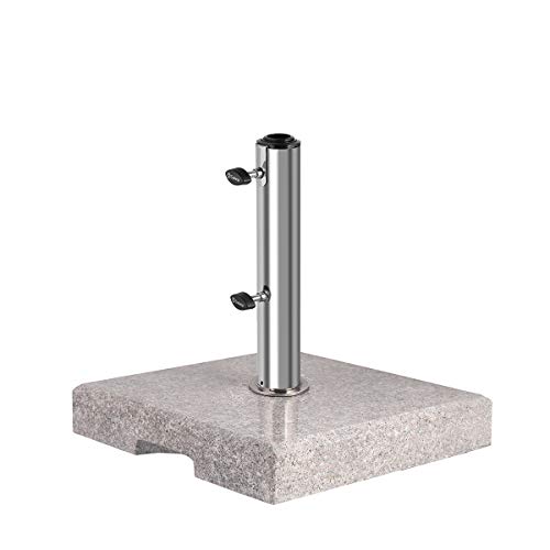 kesser granit sonnenschirmständer mit edelstahlrohr