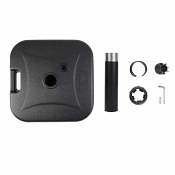 Sekey Marktschirmständer Sonnenschirmständer für Schirmstöcke bis 32-38 mm,schwarz,24kg - 3