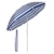 Sekey® Sonnenschirm 160 cm Marktschirm Gartenschirm Terrassenschirm Blaue weiße Streifen Rund Sonnenschutz UV20+ - 1