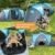 Skandika Kuppelzelt Hammerfest für 4 Personen | Campingzelt mit eingenähtem Zeltboden (Protect), schwarzen Kabinen (Sleeper), 2 Schlafkabinen, Moskitonetze, 2 m Stehhöhe, 2000 mm Wassersäule - 2