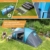 Skandika Kuppelzelt Hammerfest für 4 Personen | Campingzelt mit eingenähtem Zeltboden (Protect), schwarzen Kabinen (Sleeper), 2 Schlafkabinen, Moskitonetze, 2 m Stehhöhe, 2000 mm Wassersäule - 4