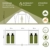 Skandika Kuppelzelt Hammerfest für 4 Personen | Campingzelt mit eingenähtem Zeltboden (Protect), schwarzen Kabinen (Sleeper), 2 Schlafkabinen, Moskitonetze, 2 m Stehhöhe, 2000 mm Wassersäule - 5