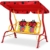 Spielwerk Hollywoodschaukel mit Sonnendach und Sicherheitsgurten 2 Sitzer Gartenschaukel Schaukelbank Doppelschaukel für Kinder - 8