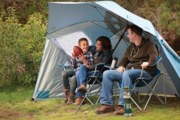 Sport-Brella Umbrella Sonnenschirm für Strand und Garten, Robust, Schutz vor Sonne, Regen und Wind, Mit Tragetasche, Blau, 54'' / 136cm - 2
