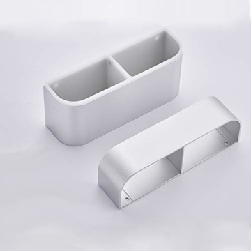Sport Tent-Schirmständer Wand Regenschirmständer Wasserauffangschale Wandschirmständer für Flur Zuhause und Büro (Matt Silber) - 3
