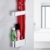 Sport Tent-Schirmständer Wand Regenschirmständer Wasserauffangschale Wandschirmständer für Flur Zuhause und Büro (Matt Silber) - 5