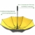 Superbison Dual Layer Golfschirm 62 Zoll Extra Groß Schirme Automatisch Öffnen Stark Winddichte Wasserdichte Regenschirm (Gelb 155cm) - 7