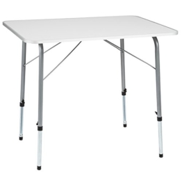 TecTake Campingtisch Gartentisch klappbar höhenverstellbar (LxBxH): ca. 80 x 60 x 68 cm - 1