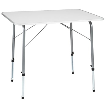 TecTake Campingtisch Gartentisch klappbar höhenverstellbar (LxBxH): ca. 80 x 60 x 68 cm - 1