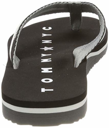Tommy Hilfiger Damen Tommy Loves NY Beach Sandal Zehentrenner, Schwarz (Black 990), 39 EU - 6