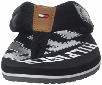 Tommy Hilfiger Herren ESSENTIAL TH BEACH SANDAL Zehentrenner, Schwarz (Black 990), 42 EU - 3