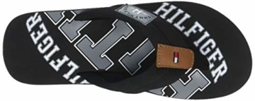 Tommy Hilfiger Herren ESSENTIAL TH BEACH SANDAL Zehentrenner, Schwarz (Black 990), 42 EU - 7