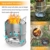 TOMSHOO Holzofen Tragbar Hobo Ofen Campingkocher Holzvergaser Klapp und Winddicht Kompakt Edelstahl Herd für Outdoor Camping Picknick BBQ - 5