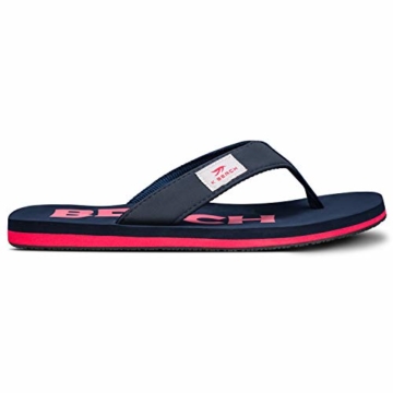Ultrapower Flip-On Zehentrenner | Flip Flops | Badelatschen | Strandschuhe | Duschlatschen | Zehenstegpantolette | Bad | Sauna Schuhe | Sandalen | Blau/Rot | Gr.45 - 4