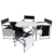 Wohaga Campingtisch klappbarer Alutisch 75x55x60cm mit Tragefunktion - Klapptisch Gartentisch Beistelltisch Falttisch Picknicktisch Aluminiumtisch faltbar und höhenverstellbar - 4