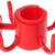 XinYiC Haken für Strandschirme, zum Aufhängen, mit 4 Zinken, für Handtücher, Taschen, Hüte, Rot - 2