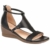 XXZ Frauen Keilabsatz Sandalen Sommer Offene Schuhe Faux Leder Orthopädische Casual Plattform Rom Damen Elegante Flip Flops Freizeit,Schwarz,37 - 2