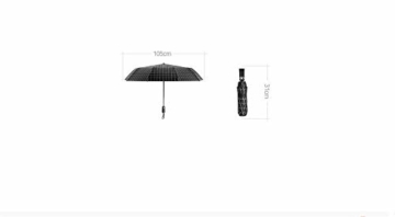 Y-S Regenschirm, Automatikschirm, Sommerschirm, Regenschirm für Männer und Frauen, Doppel-Sonnenschirm, Modetrendschirm, Sonnenschutzschirm, Blau, Weiß - 7