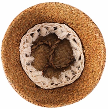 Yesland 3 Stück Boho Woven Seagrass Belly Basket Natürliche Lagerpflanze Korb Spielzeugkorb Lebensmittelkorb Pflanzentopf Wäsche & Picknickkorb für Wohnzimmer - 3 Größen - 5