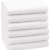 ZOLLNER 6er Set Handtücher, 50x100 cm 100% Baumwolle, 400 g/qm, weiß - 1