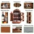 apollo walker Picknick-Rucksack für 4 Personen mit Kühlfach, abnehmbarem Flaschen-/Weinhalter, Fleece-Decke, Teller und Besteck-Set, perfekt für Outdoor, Sport, Wandern, Camping, Grillen (Kaffee) - 6