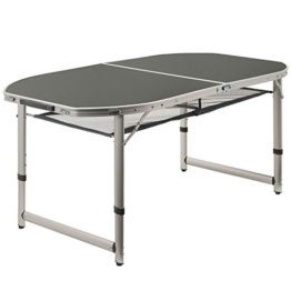 CampFeuer - Aluminium Klapptisch, Campingtisch, Falttisch, ca. 150 x 80 x 55/65/70 cm - 1